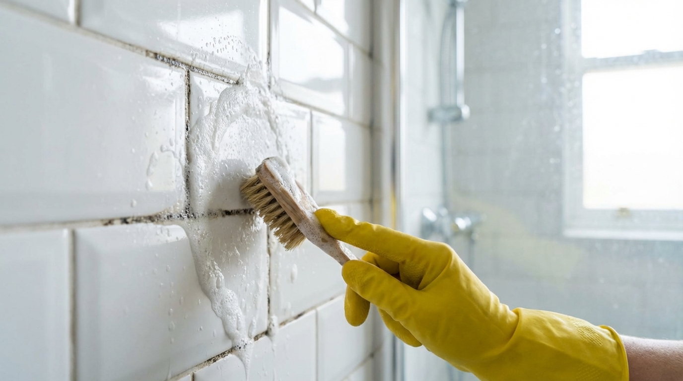 remove black and moldy bathroom joints effortlessly with this natural powder from your cupboard. restore whiteness quickly without hours of scrubbing!